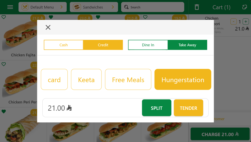 Payment popup step three