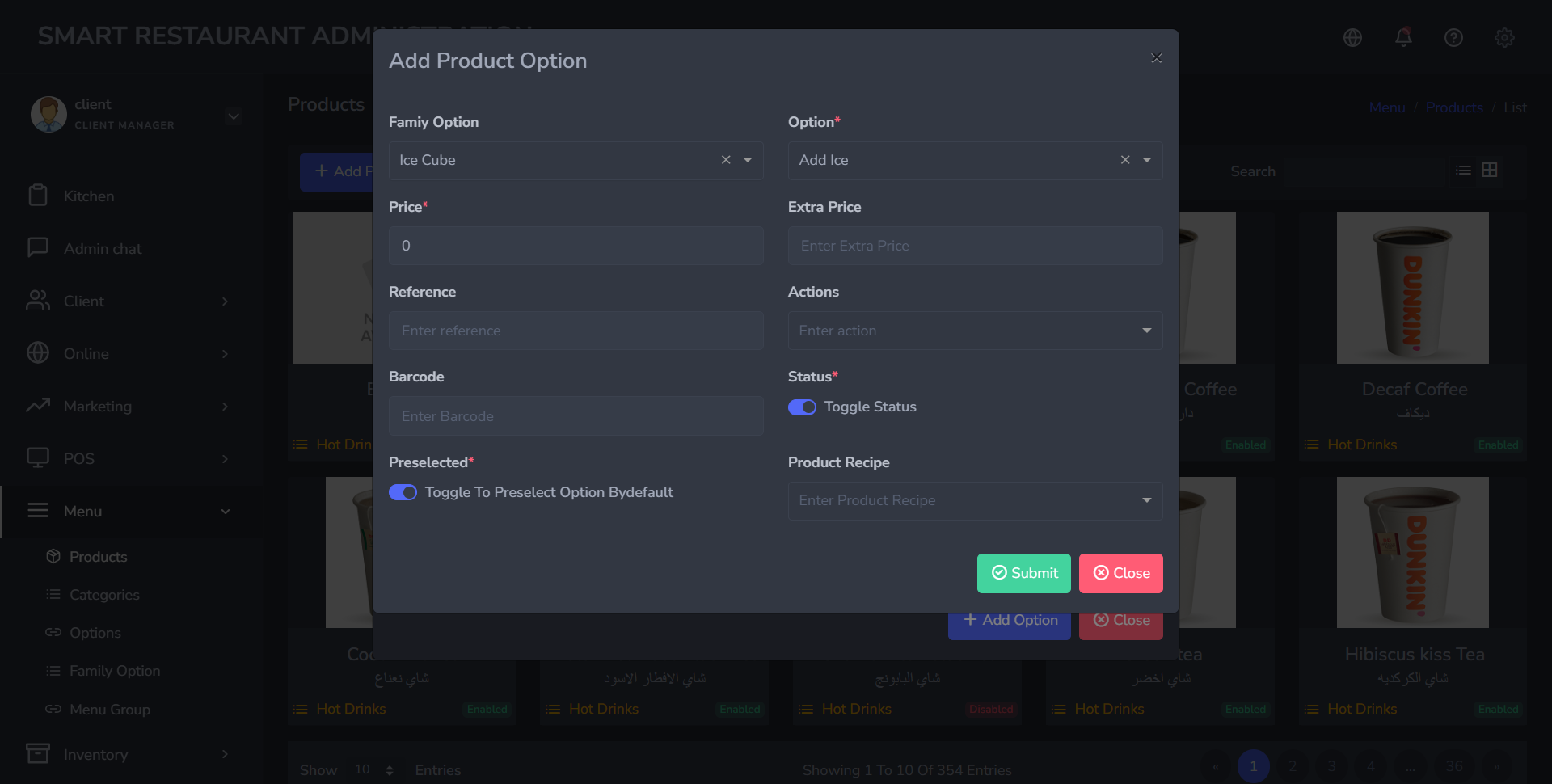 employee login to an existing shift